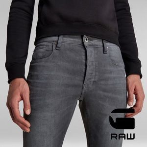 Men’s G-Star Raw 3301 Deconstructed Super Slim Grey Jeans 36 32